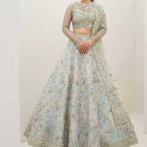 lehenga saree 3 piece wedding dress bridesmaid Indian Pakistani suit